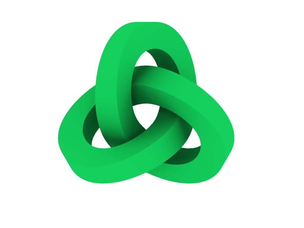 三叶形结(方形截面)